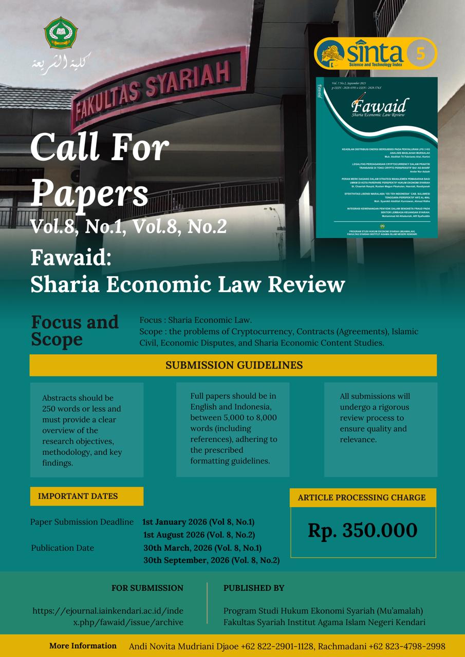 Call for Papers Fawaid